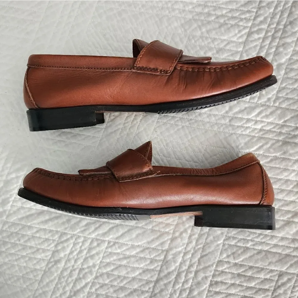 David Taylor leather loafers